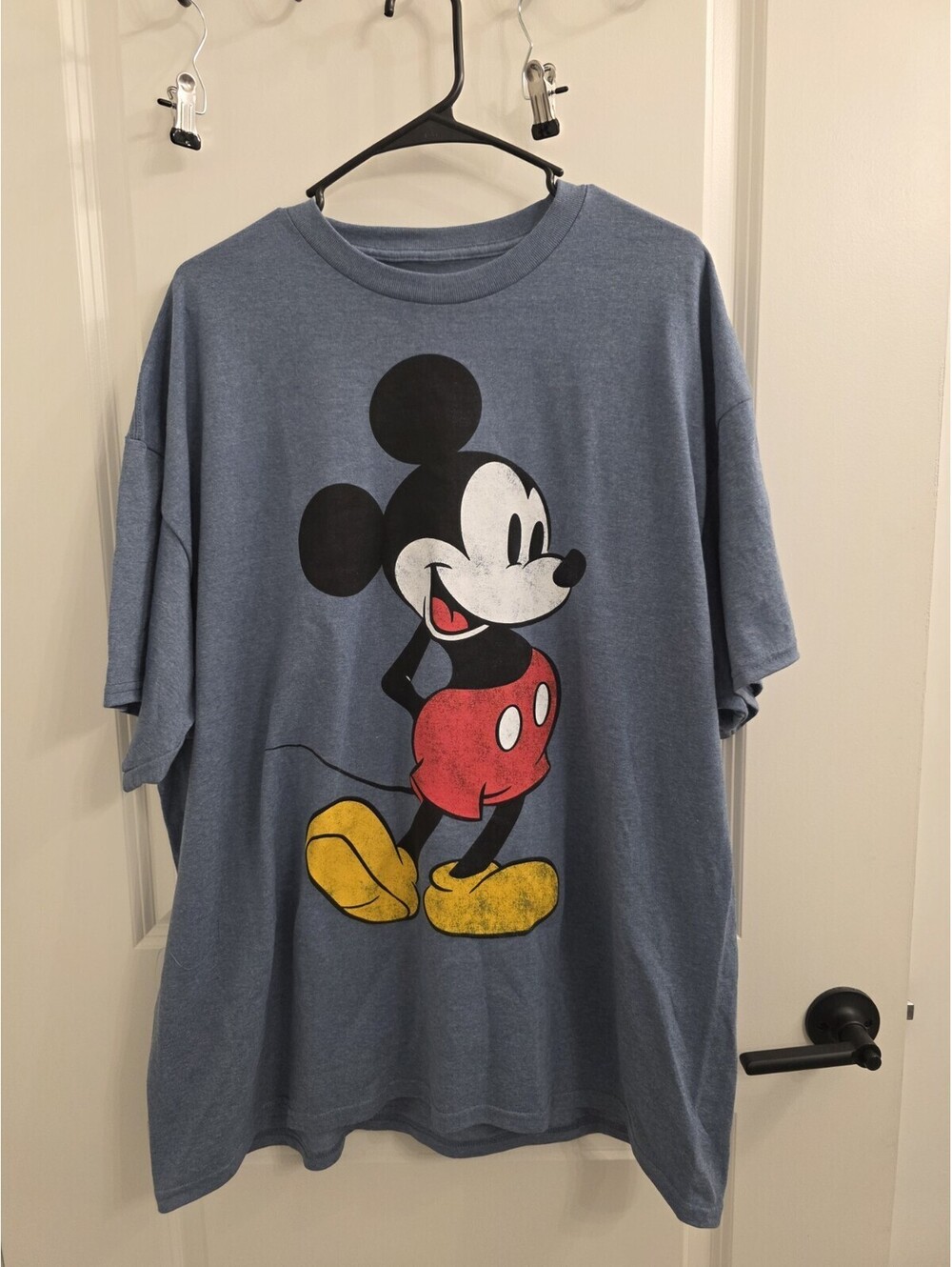 Mickey and Friends Unisex Shirt Size XXL Blue/Gray Short Sleeve Mickey Mouse